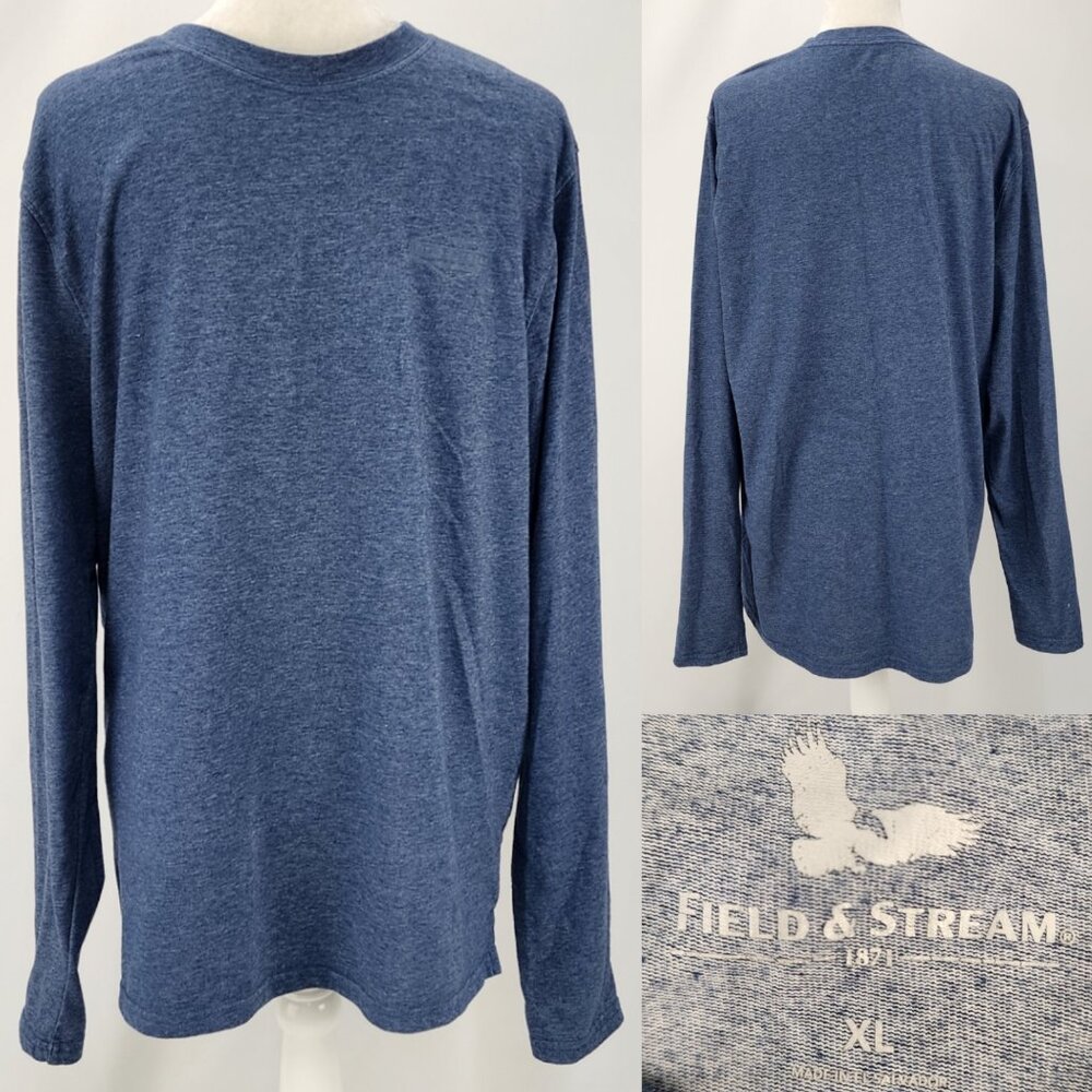 Field & Stream Men XL UPF 50 Sun Protect Deep Runner Tech Long Sleeve T-Shirt